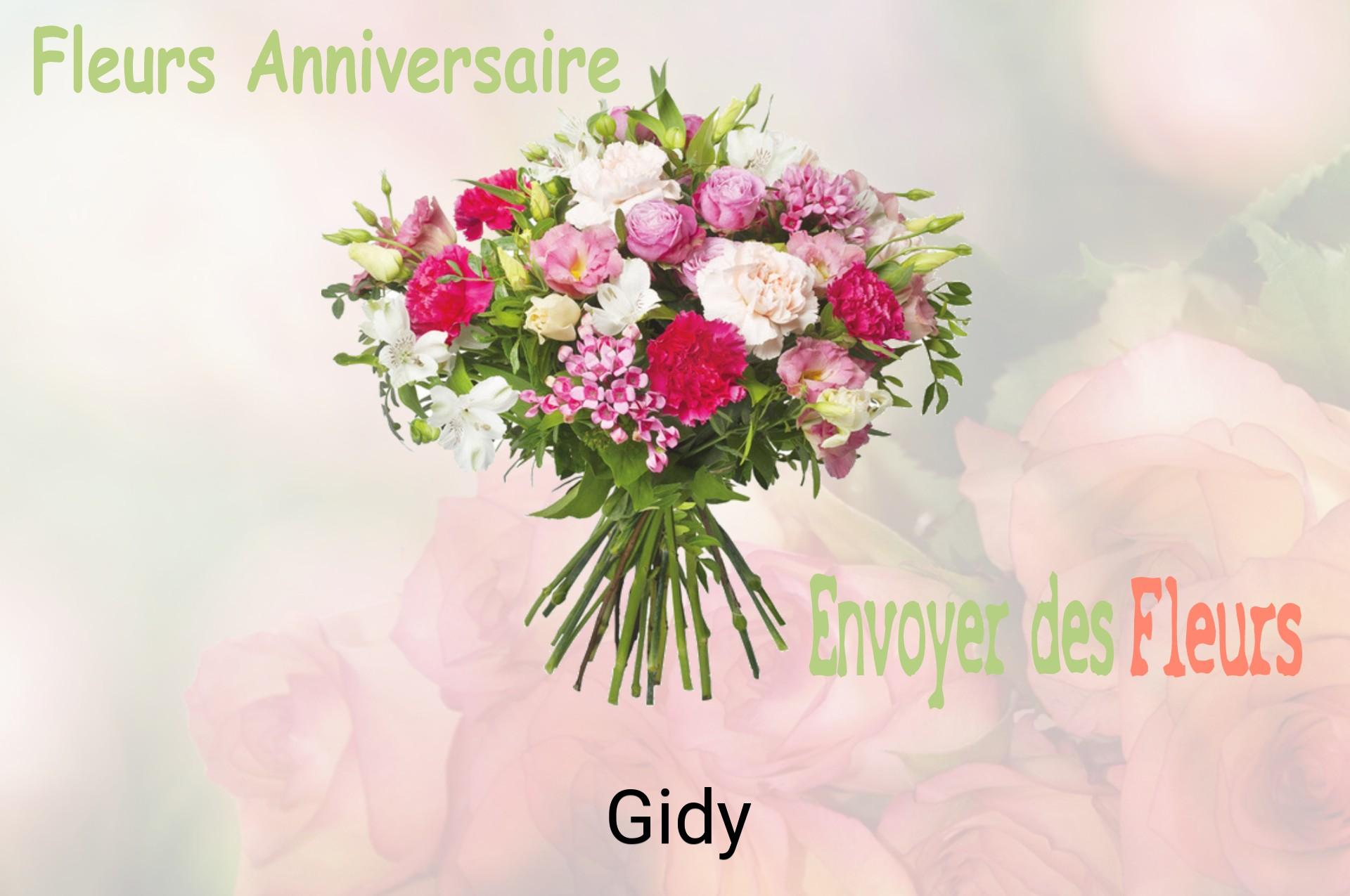 Bouquet de fleurs d’anniversaire livré à Gidy